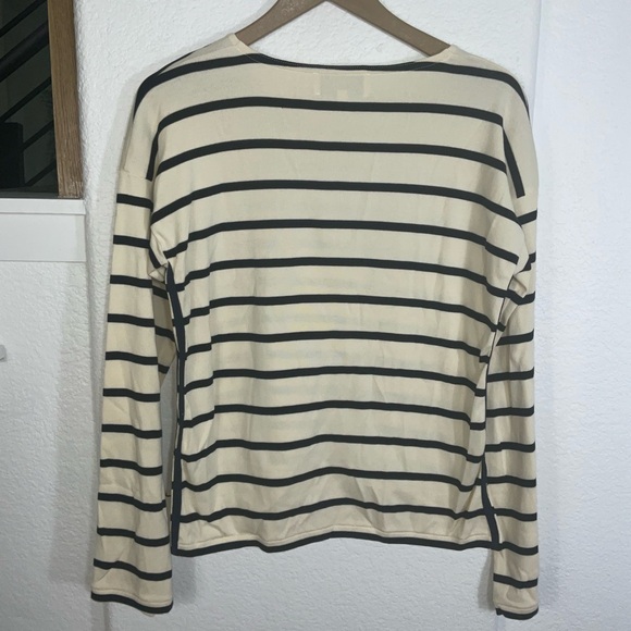 La Ligne Breton Navy Striped Long Sleeve Top - Picture 6 of 9